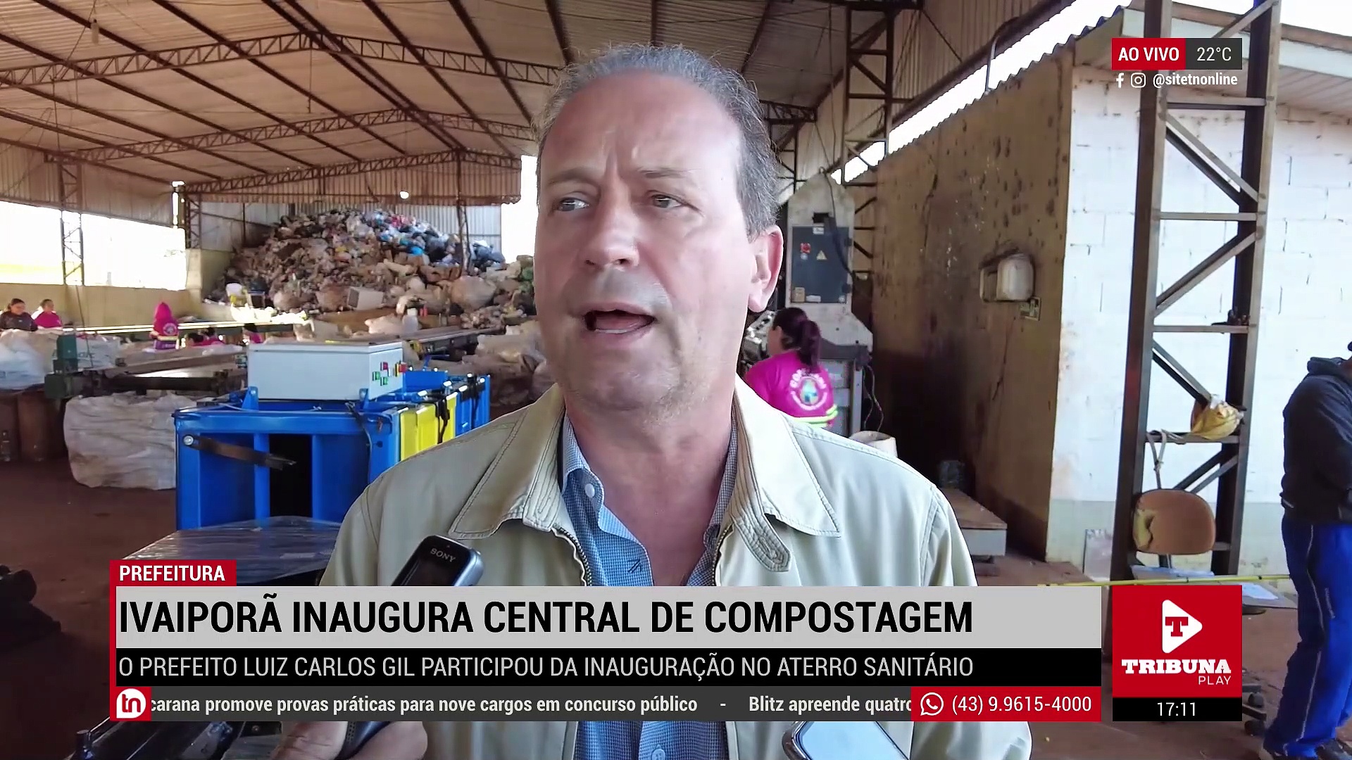 Ivaiporã inaugura central de compostagem no aterro sanitário