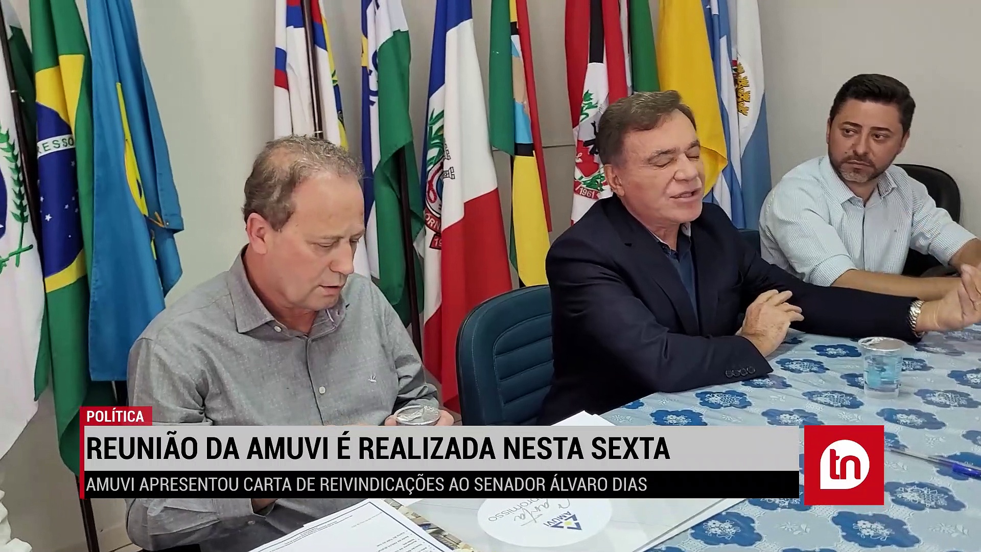 Amuvi apresenta carta de reivindicações ao senador Alvaro Dias; veja