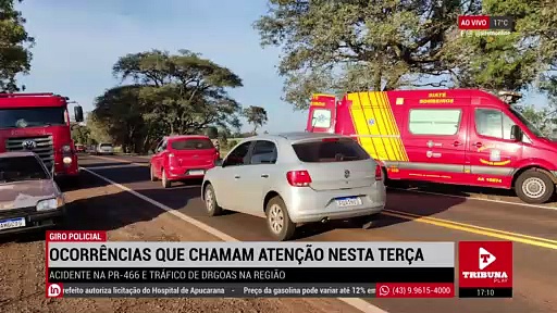 Ocorrências que chamam atenção nesta terça-feira em Apucarana e região