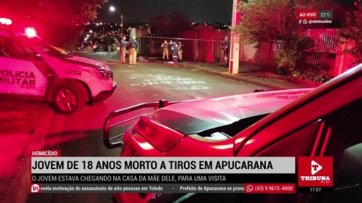 Jovem de 18 anos morto a tiros em Apucarana é identificado