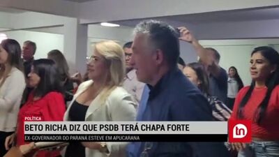 Beto Richa diz que PSDB terá chapa forte de candidatos