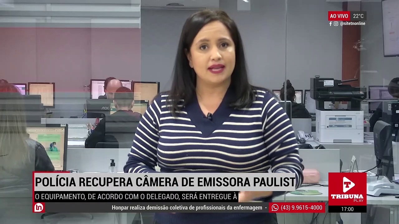 Polícia Civil de Apucarana recupera câmera de emissora paulista
