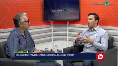 Arilson foca interior em discurso de reeleição