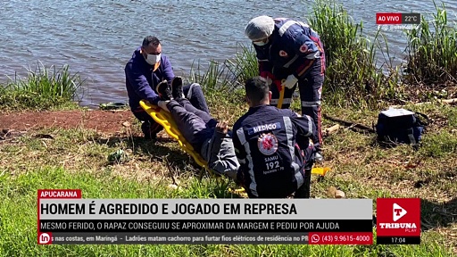 Homem é agredido e jogado em represa de Apucarana