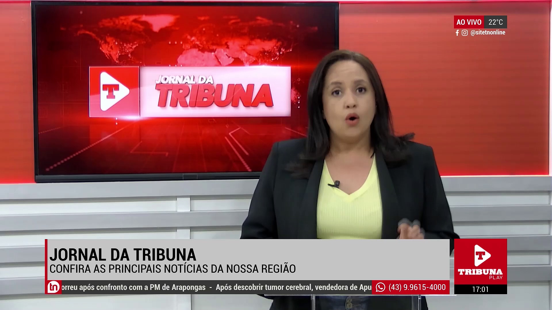 Motorista bate contra poste em bairro de Apucarana; veja