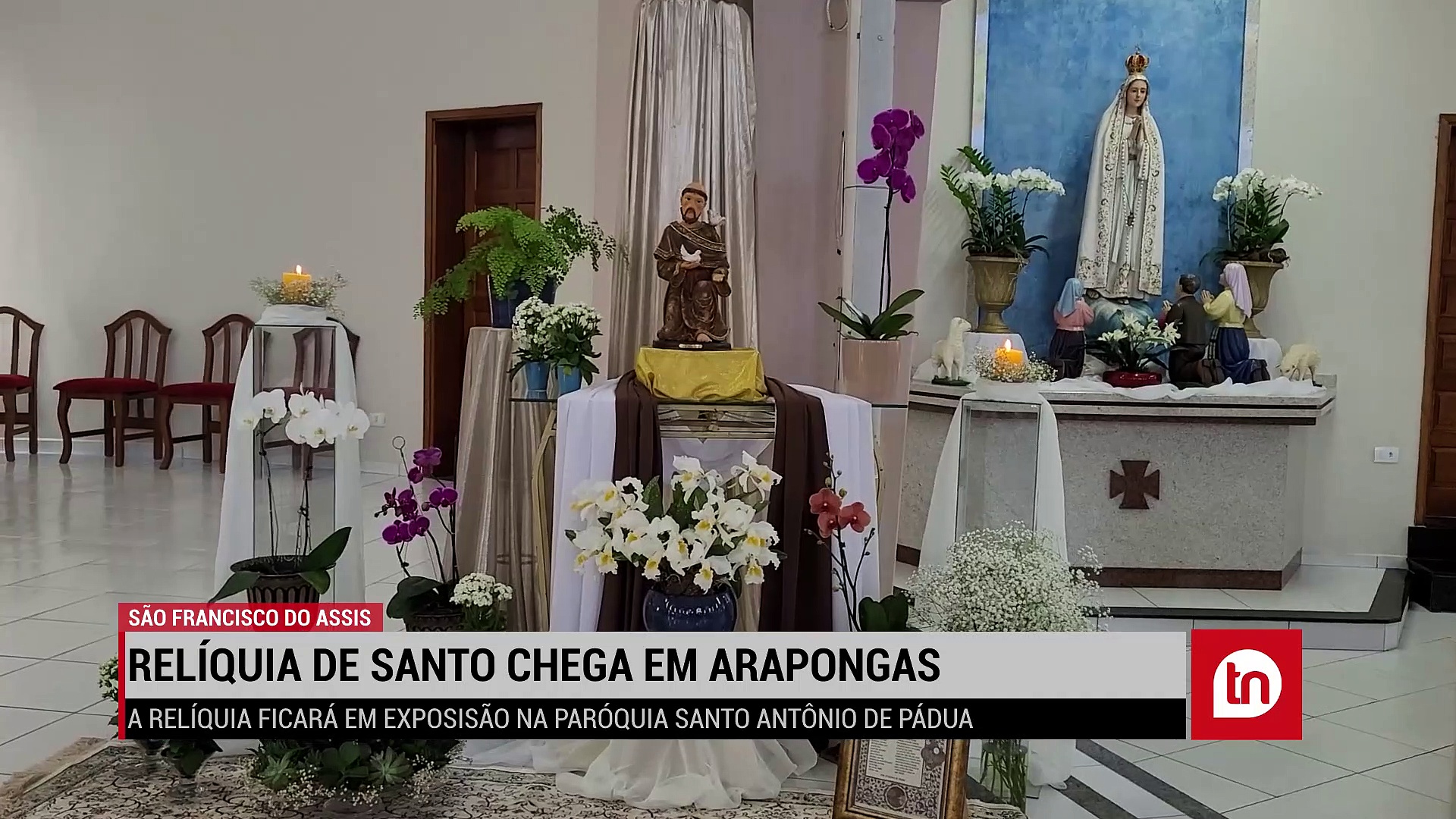 Relíquia de São Francisco de Assis chega em Arapongas; veja