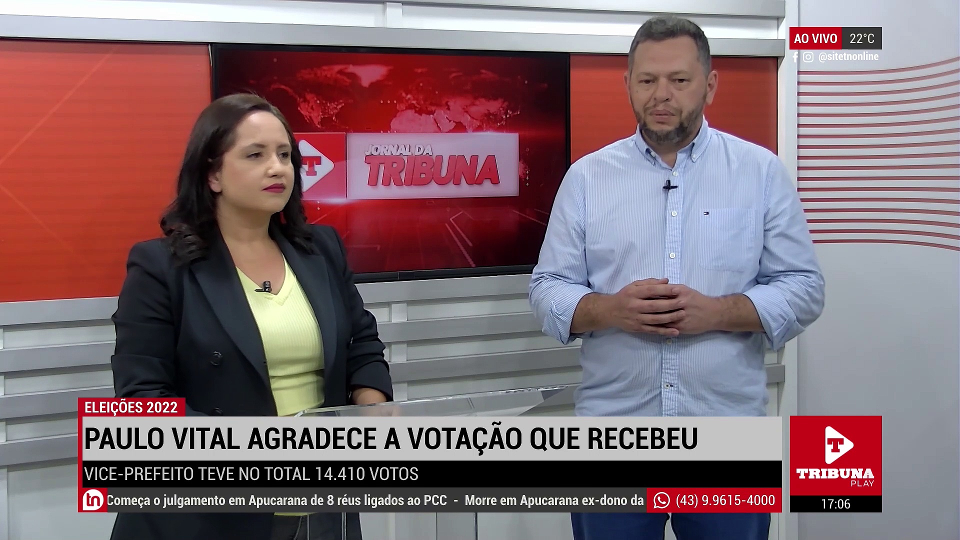 Paulo Vital agradece votação: "Considero o resultado muito positivo"
