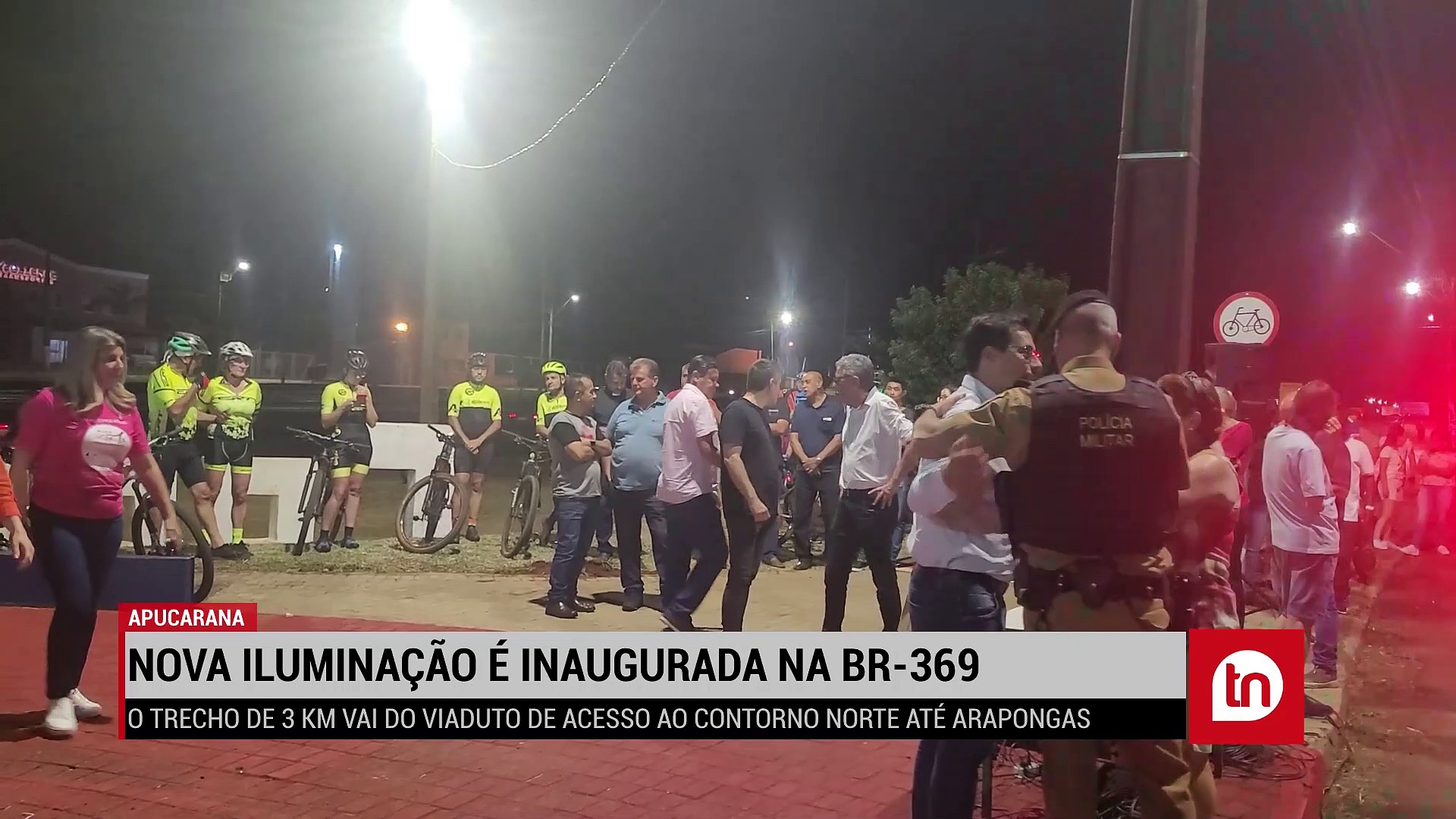 Nova iluminação é inaugurada na BR-369, em Apucarana