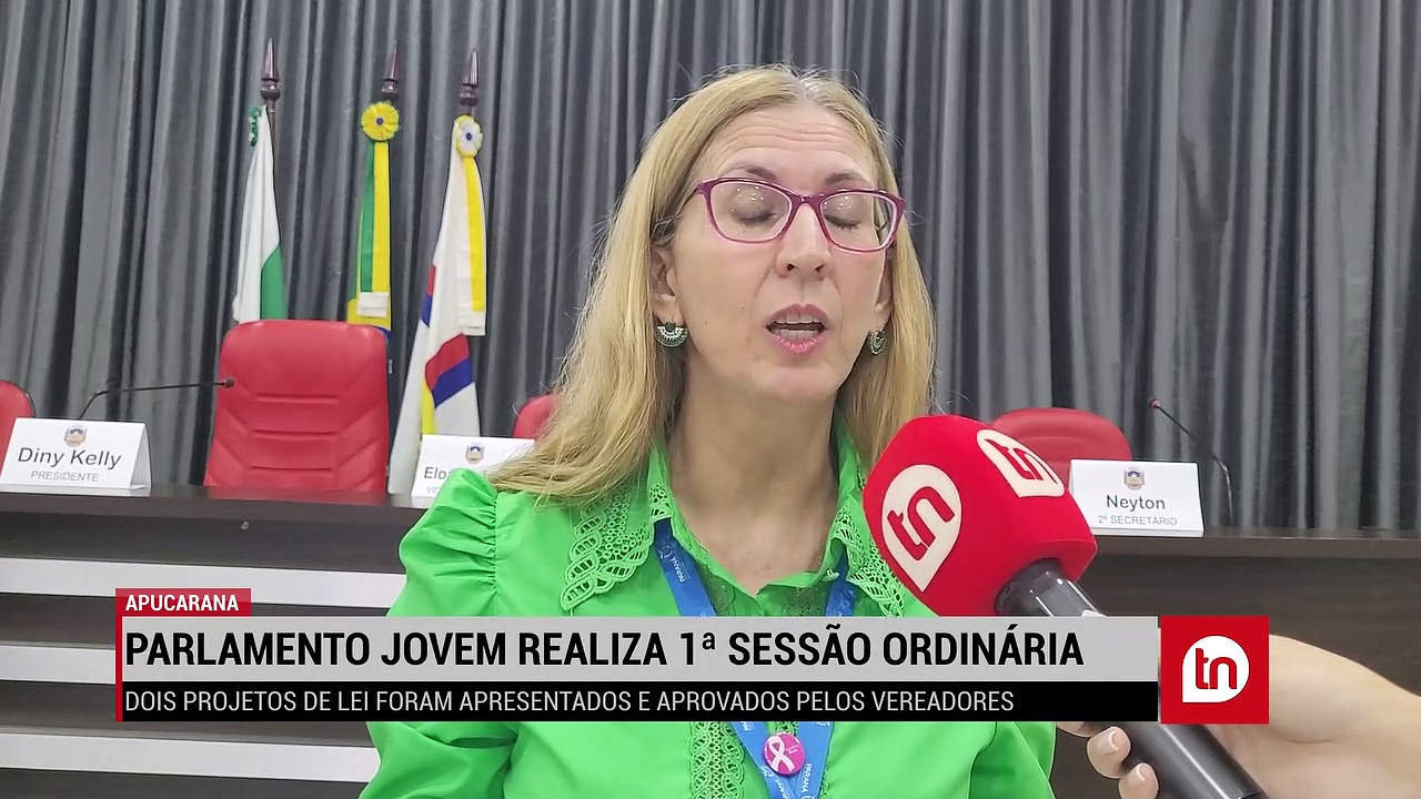 Parlamento Jovem de Apucarana realiza primeira sessão ordinária