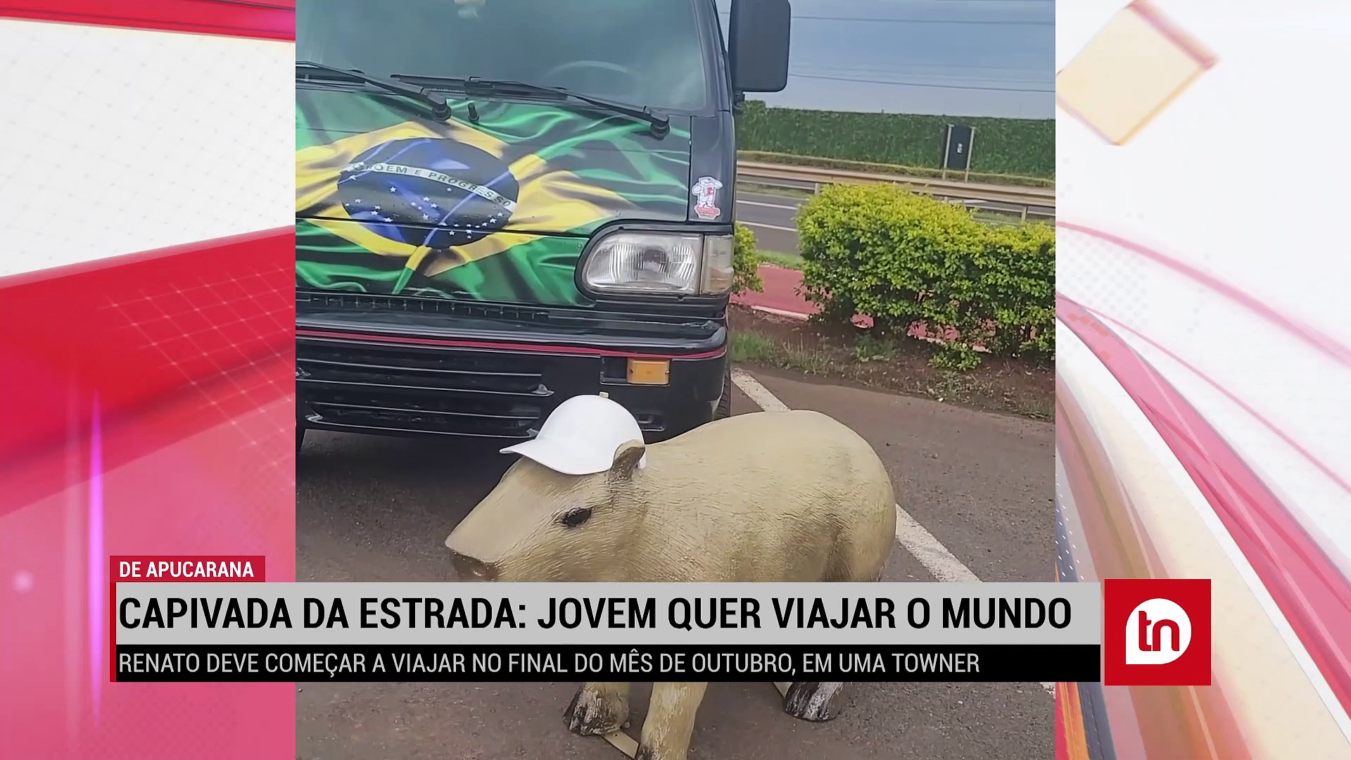 ‘Capivara da estrada’: jovem de Apucarana que conhecer o mundo