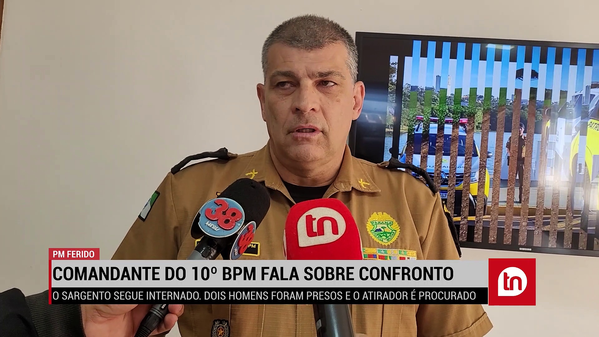 Comandante do 10º BPM fala sobre confronto que deixou PM ferido