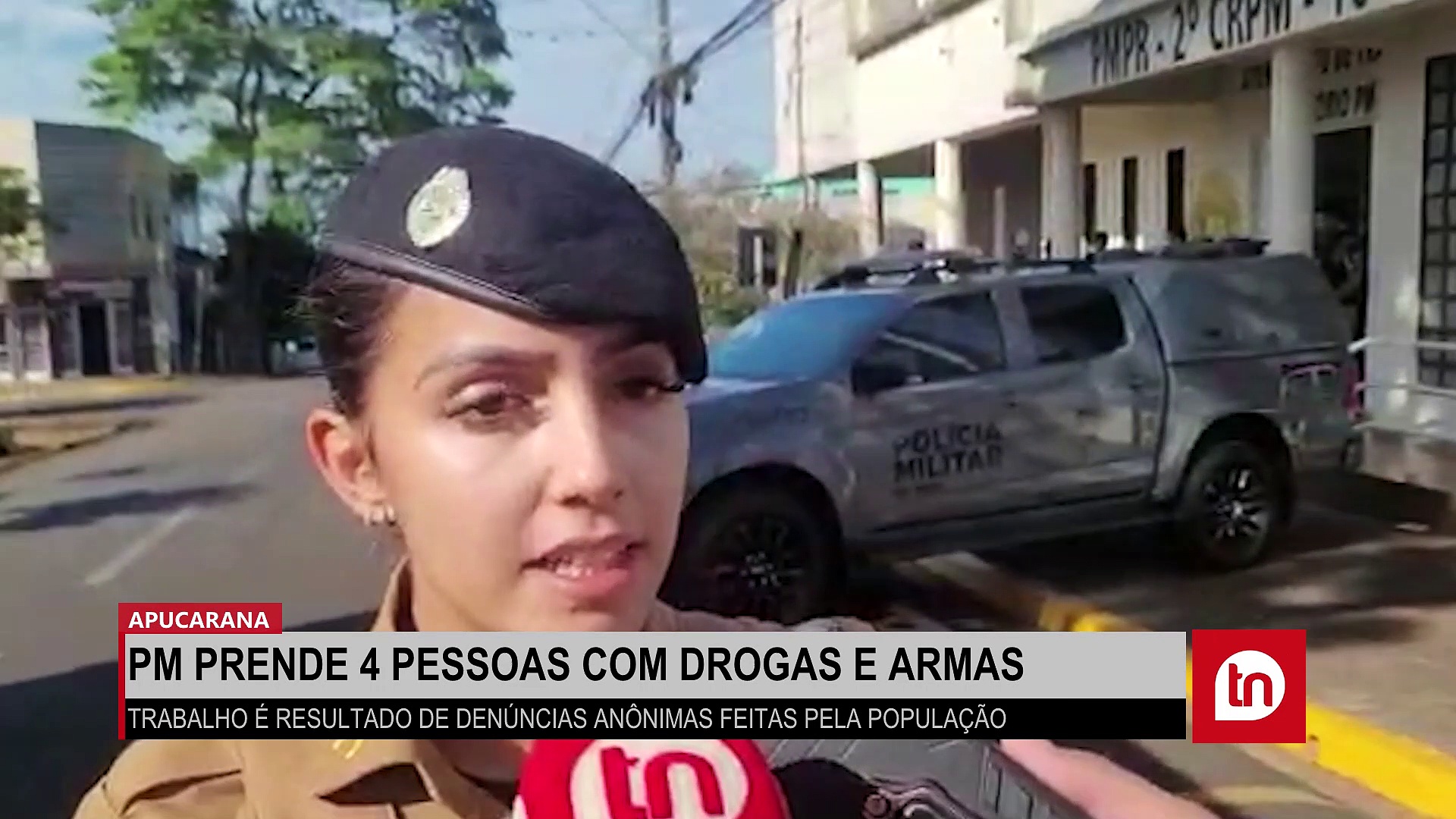 Operação da PM prende 4 pessoas com drogas e armas em Apucarana