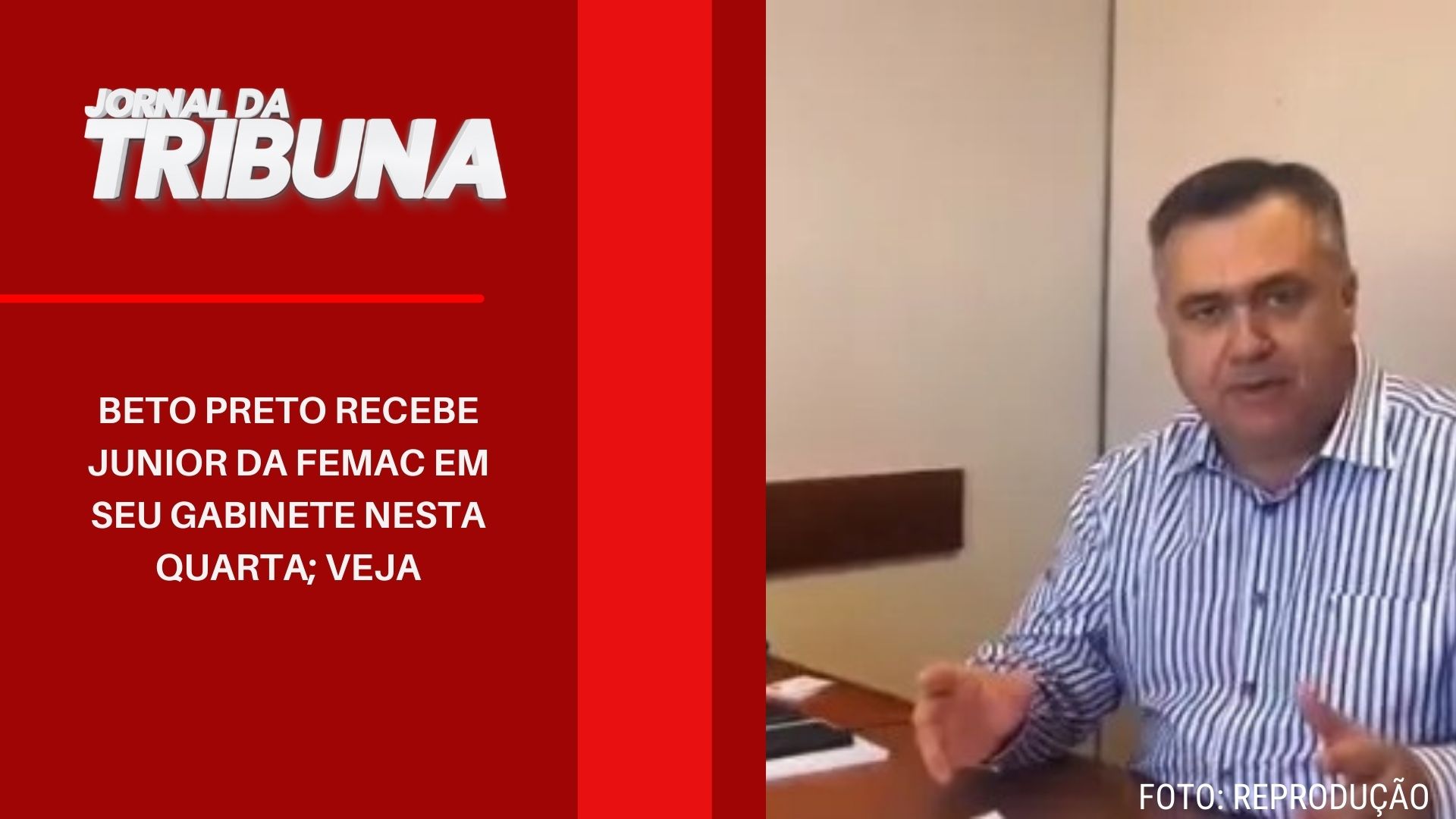 Beto Preto recebe Junior da Femac em seu gabinete