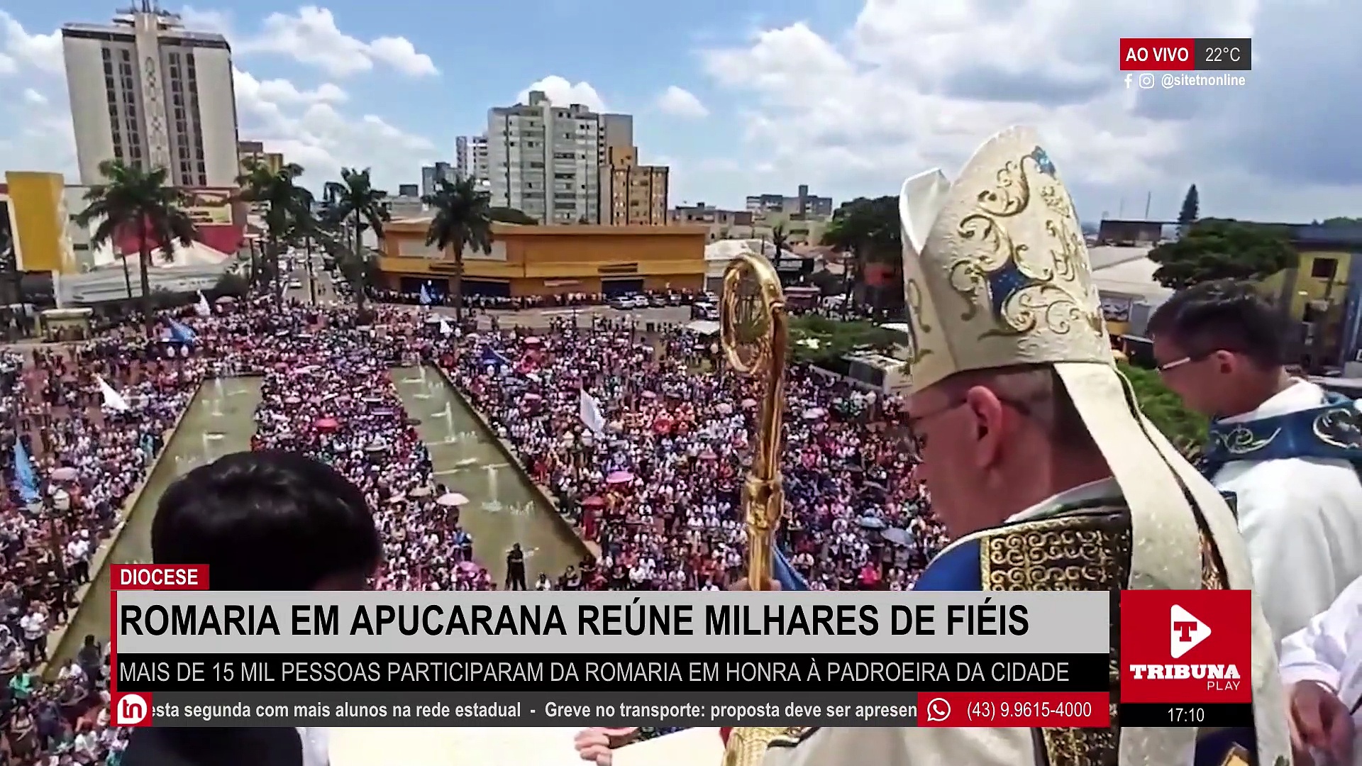 Romaria reúne milhares de devotos em Apucarana