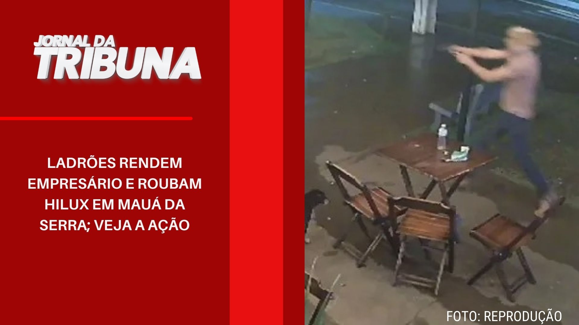 Ladrões rendem empresário e roubam Hilux em Mauá da Serra; veja a ação