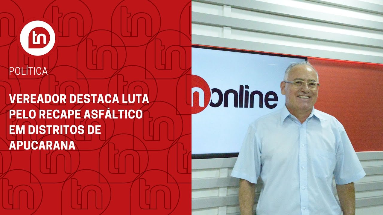 Vereador destaca luta pelo recape asfáltico em distritos de Apucarana