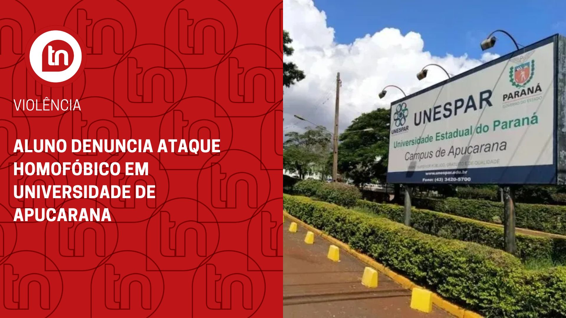 Aluno denuncia ataque homofóbico em universidade de Apucarana