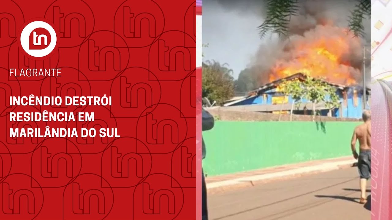 Incêndio destrói residência em Marilândia do Sul