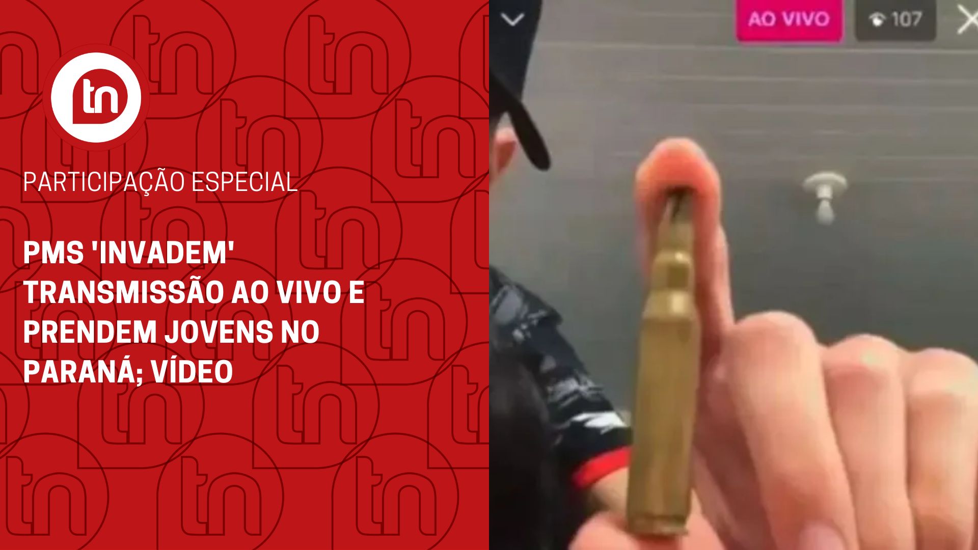 PMs 'invadem' transmissão ao vivo e prendem jovens no Paraná