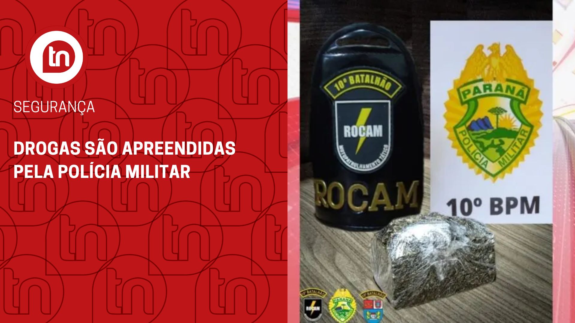 Drogas são apreendidas pela Polícia Militar