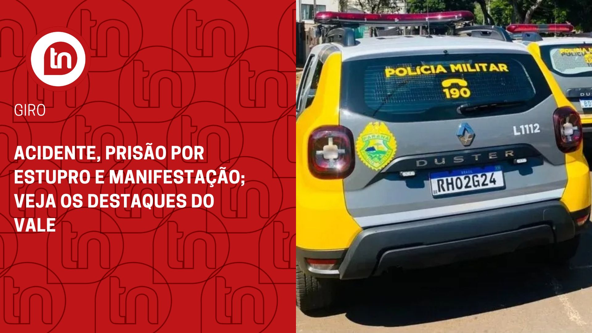 Acidente, prisão por estupro e manifestação: veja os destaques do Vale