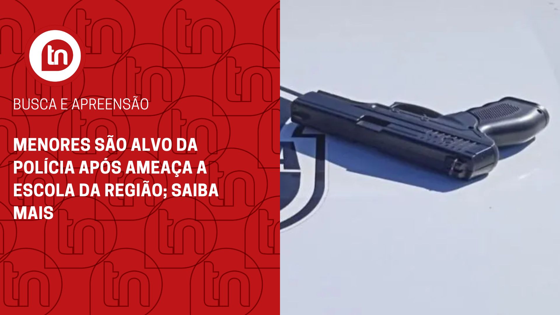 Menores são alvo da polícia após ameaça a escola da região