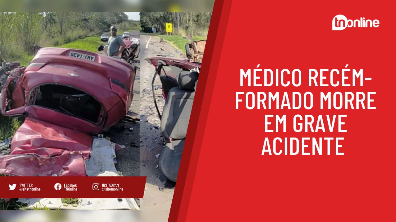 Médico recém-formado morre em grave acidente na PR-323