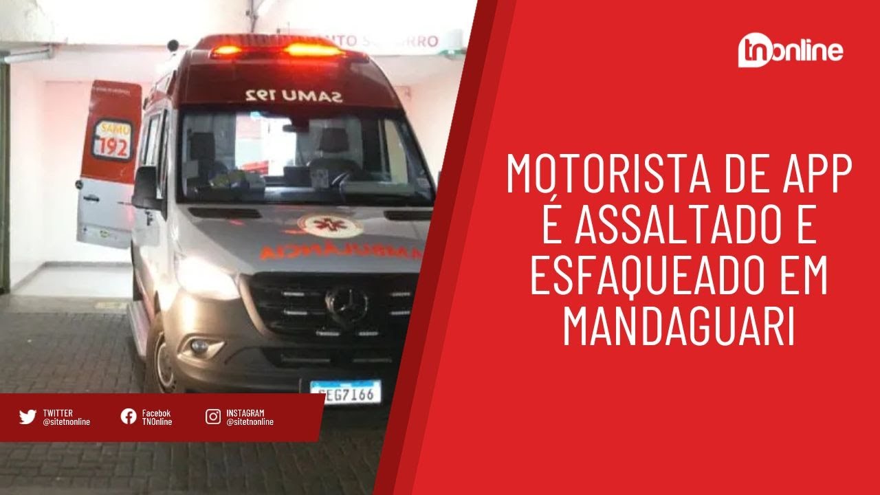Motorista de app é assaltado e esfaqueado em Mandaguari
