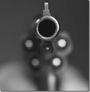 Com os ladrões a polícia apreendeu um revólver calibre 32 com a numeração raspada e três cartuchos intactos