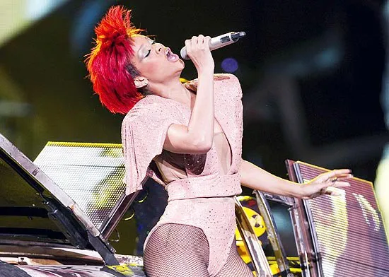  A cantora Rihanna, que vai se apresentar em três capitais brasileiras em novembro