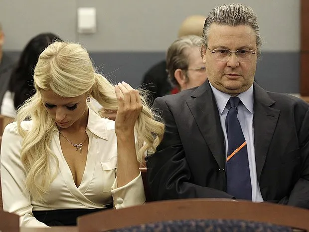  Paris Hilton, durante julgamento em Las Vegas nesta segunda-feira