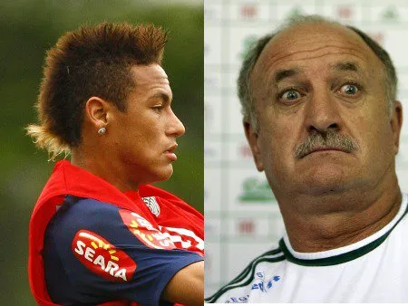  Apesar da cara de susto, Felipão diz não estar preocupado somente com Neymar