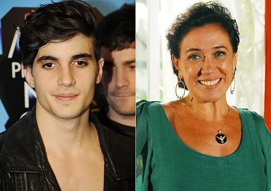  Lilia Cabral (à dir.) e Fiuk, que vão viver mãe e filho na novela "Fina Estampa", que a Globo estreia em 2011