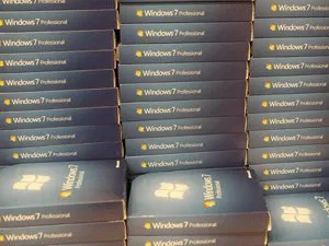  Sistema operacional Windows 7 à venda em Mountain View, nos EUA.