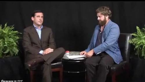  Zach Galifianakis foi ao programa Real Time, do canal HBO para debater sobre a legalização da erva.