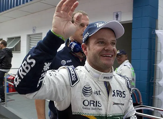  Rubens Barrichello, que se irritou com repórter no Twitter 
