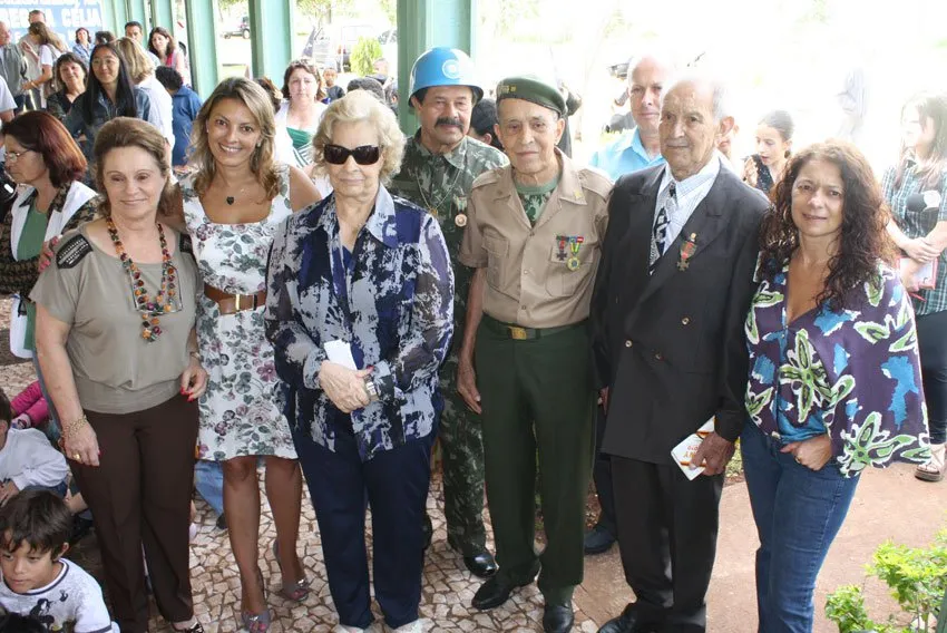 Cerimônia contou com a presença de familiares e irmãos de arma do soldado Albor Pimpão Ferreira, do 2º Escalão da FEB (in memorian)