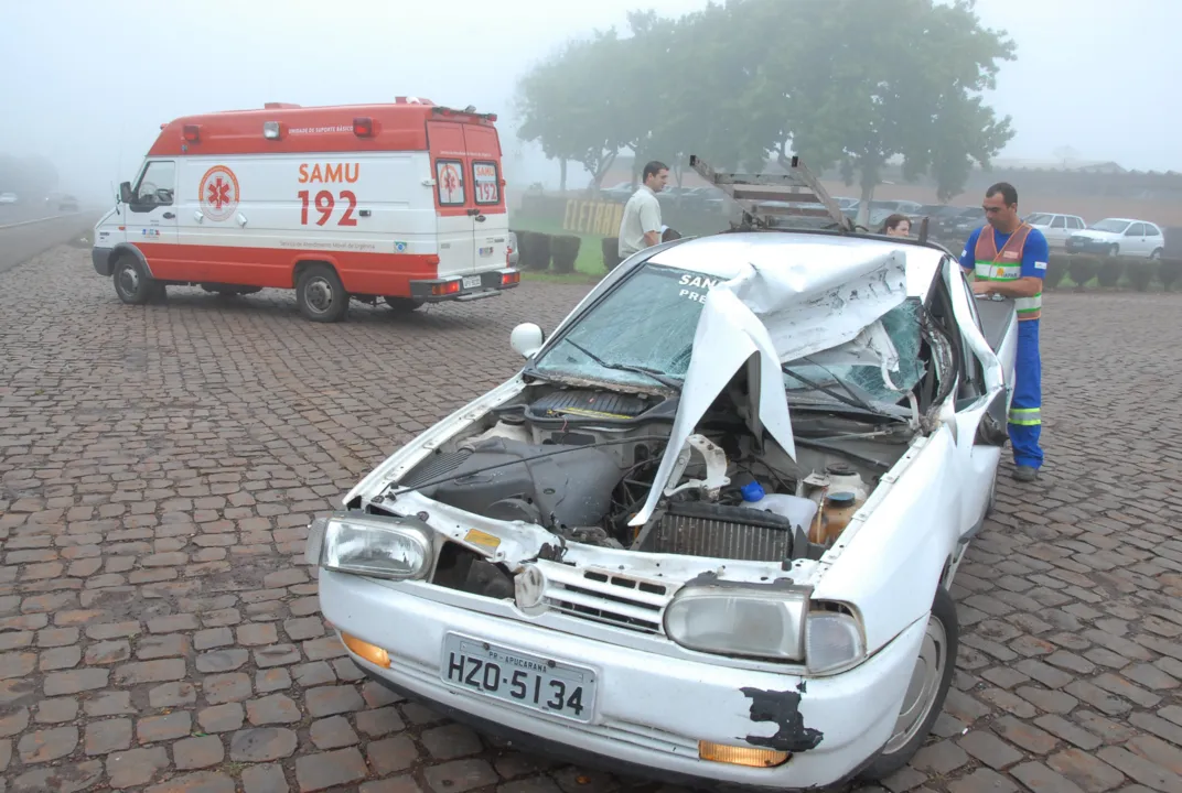  Motorista da saveiro teve ferimentos leves