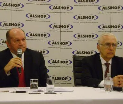  O presidente da Alshop, Nabil Sahyoun, e o diretor da associação, Luís Augusto Ildefonso
