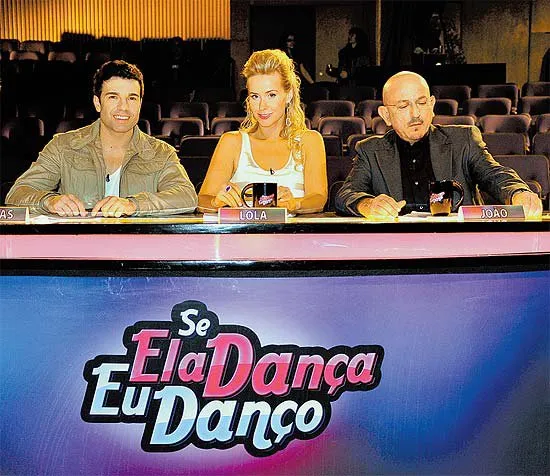 Jurados Jarbas H. de Melo, Lola Melnick e João Wlamir, que vão participar do "Se Ela Dança Eu Danço", no SBT