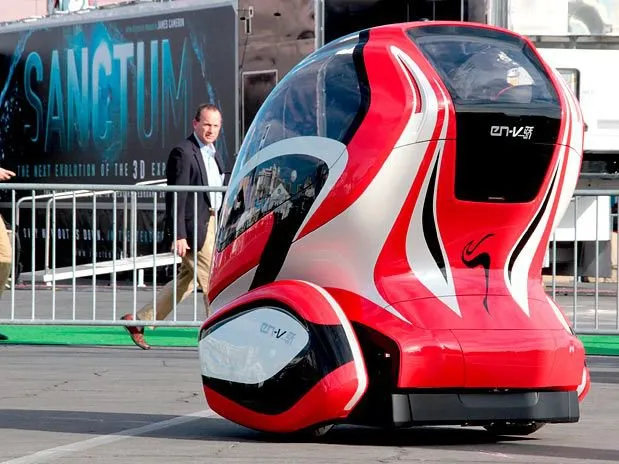  GM demonstrou um carro-conceito, que representa a visão de futuro da empresa sobre mobilidade urbana