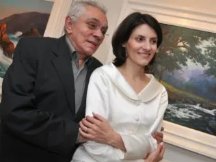  Chico Anysio com a mulher, Malga Di Paula