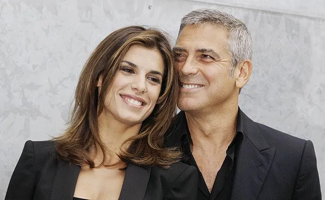  Elisabetta e Clooney antes do desfile da grife Armani na Semana de Moda de Milão, em setembro de 2010 
