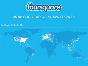 Foursquare comemora resultados em post no seu blog oficial