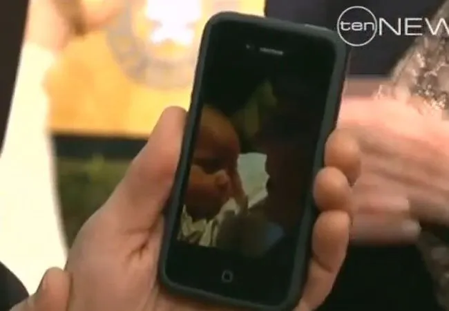  Nicole Kidman mostrou uma foto de sua filha para a imprensa