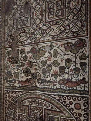  Mosaico da igreja do período Bizantino descoberto nas escavações