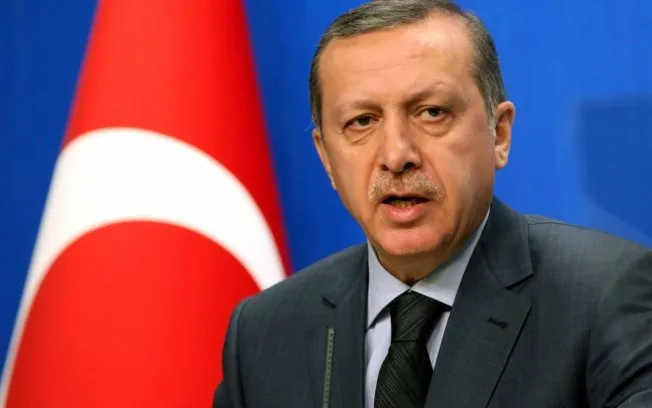  Primeiro-ministro turco, Tayyip Erdogan, fala sobre a Líbia em Ancara, capital da Turquia
