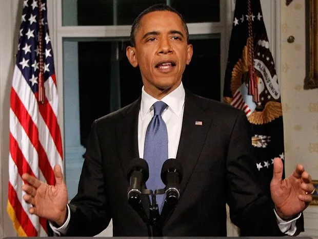  O presidente dos EUA, Barack Obama, fala sobre orçamento nesta sexta-feira (8) na Casa Branca 