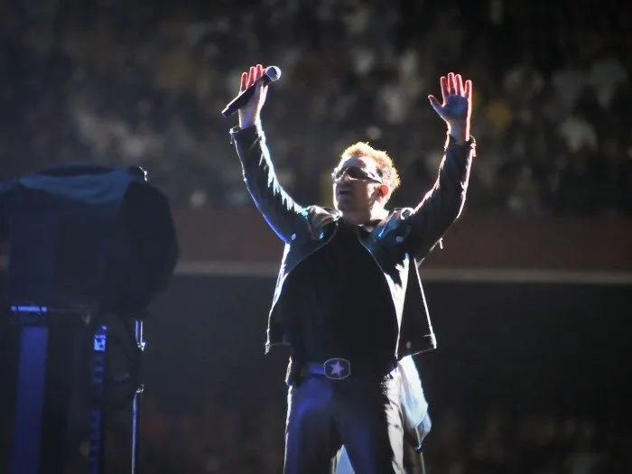  Bono durante show no estádio do Morumbi, em São Paulo, neste ano