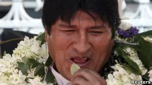 Na Bolívia, Morales reitera defesa por plantio legal da folha de coca